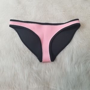 Triangl Neoprene Pink and Black Bikini Bottoms